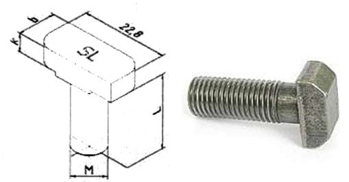 A4-70 Stainless Steel T-Bolts A4-70 Stainless Steel T-Bolts