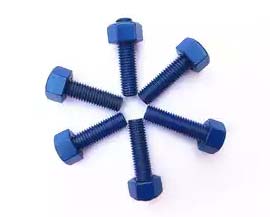 Blue Teflon Coated Bolts
