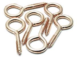 Copper Eye Screws