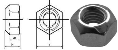 DIN 980V Stover Nuts Dimension DIN 980V Stover Nuts Dimension