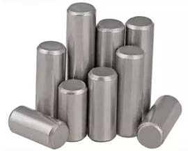 Stainless steel dowel pin flat head