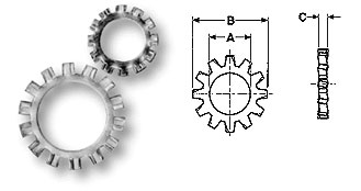 External Star Lock Washers External Star Lock Washers