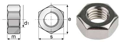 Fine Thread Hex Nuts Fine Thread Hex Nuts