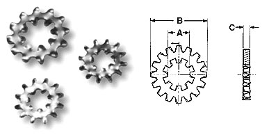 Internal-External Star Lock Washers Internal-External Star Lock Washers