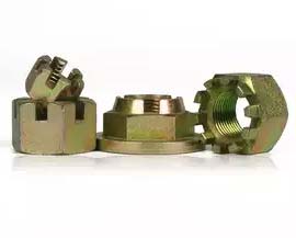 Brass Slotted Castle Nut