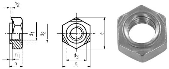 Weld Nut Dimensions
